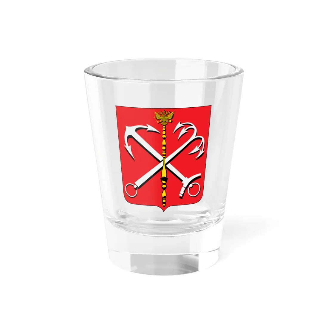 Petersburg coat of arms 1730 to 1856 (Russia) (Coat of Arms) Shot Glass 1.5oz 1.5oz - Go Mug Yourself