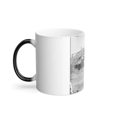 Petersburg, Va. Bomb-Proof Quarters, Fort Sedgwick ( Fort Hell ) (U.S. Civil War) Color Changing Coffee Mug 11oz - Go Mug Yourself