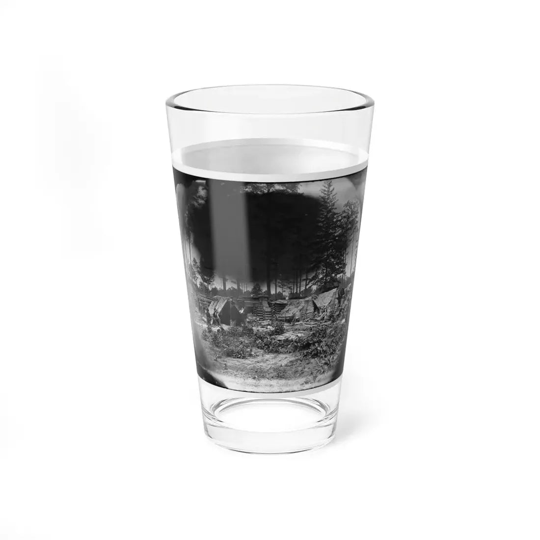 Petersburg, Va. Captured Confederate Encampment (U.S. Civil War) Pint Glass 16oz - Go Mug Yourself