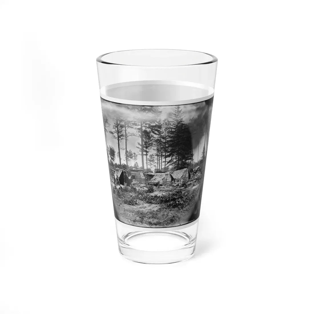 Petersburg, Va. Captured Confederate Encampment (U.S. Civil War) Pint Glass 16oz - Go Mug Yourself