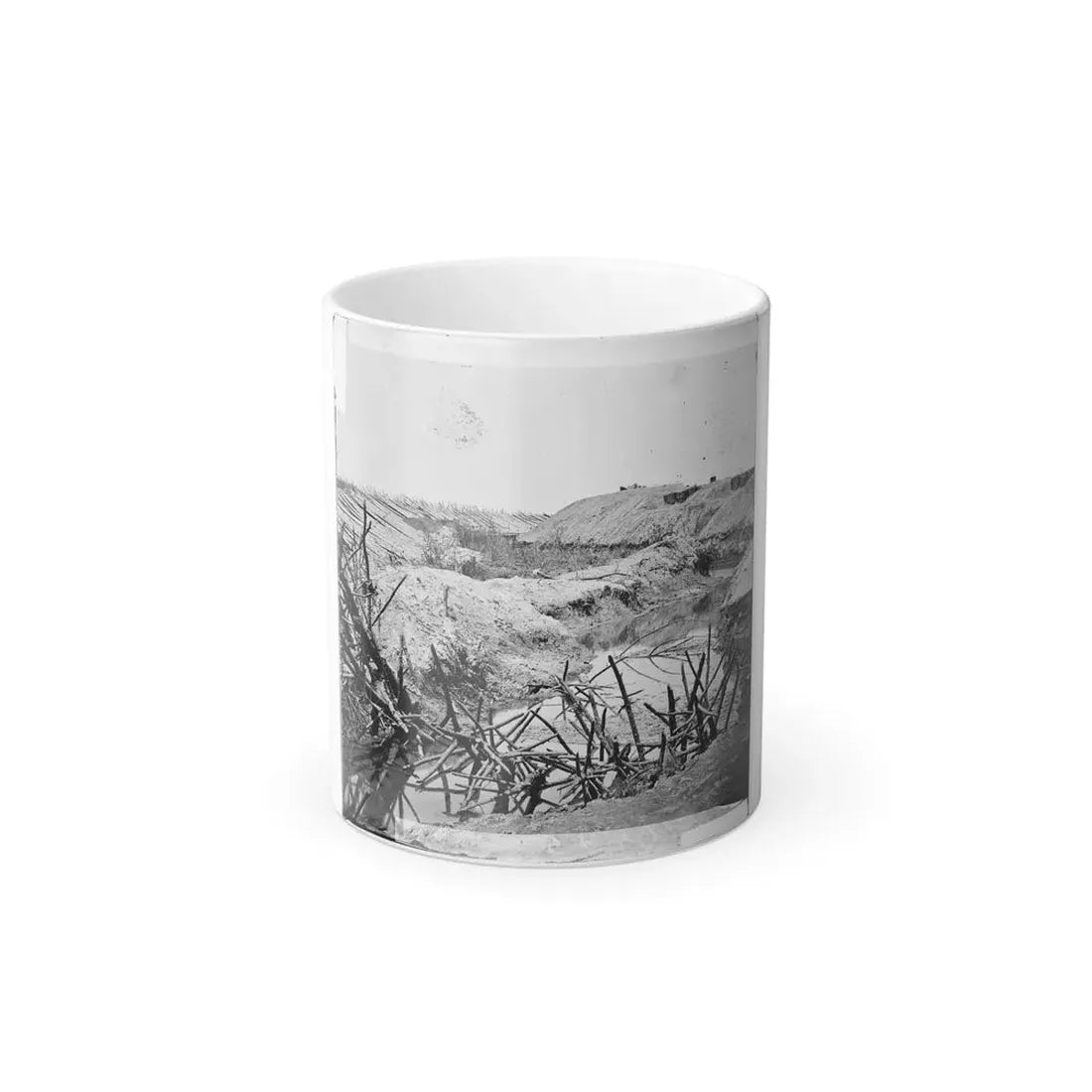 Petersburg, Va. Chevaux-De-Frise in Front of Fort Sedgwick (U.S. Civil War) Color Changing Coffee Mug 11oz Default Title 11oz - Go Mug Yourself