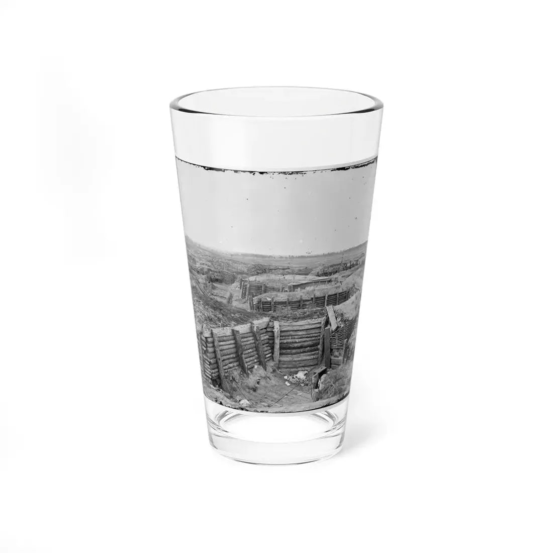 Petersburg, Va. Confederate Fortifications With Chevaux-De-Frise Beyond (U.S. Civil War) Pint Glass 16oz 16oz - Go Mug Yourself