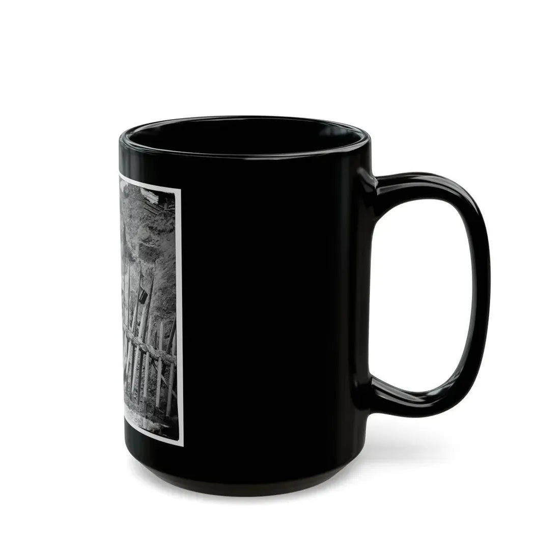 Petersburg, Va. Dead Confederate Soldier, In Trench Beyond A Section Of Chevaux-De-Frise (U.S. Civil War) Black Coffee Mug - Go Mug Yourself