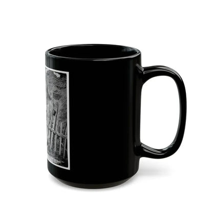 Petersburg, Va. Dead Confederate Soldier, In Trench Beyond A Section Of Chevaux-De-Frise (U.S. Civil War) Black Coffee Mug - Go Mug Yourself