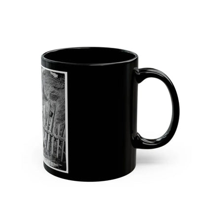 Petersburg, Va. Dead Confederate Soldier, In Trench Beyond A Section Of Chevaux-De-Frise (U.S. Civil War) Black Coffee Mug - Go Mug Yourself