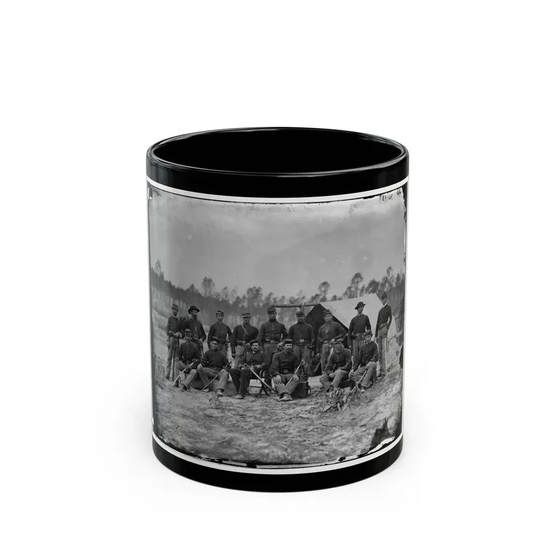 Petersburg, Va. Detachment Of 3d Indiana Cavalry (U.S. Civil War) Black Coffee Mug 11oz - Go Mug Yourself