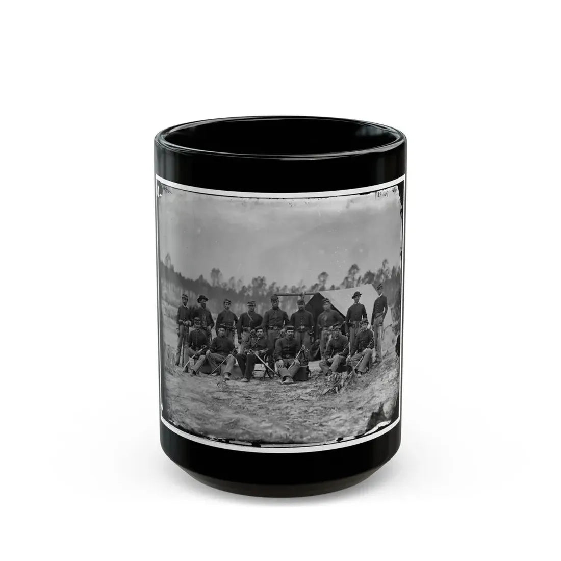 Petersburg, Va. Detachment Of 3d Indiana Cavalry (U.S. Civil War) Black Coffee Mug 15oz - Go Mug Yourself