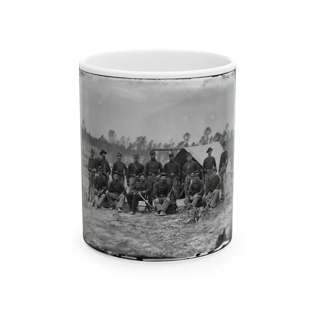 Petersburg, Va. Detachment Of 3d Indiana Cavalry (U.S. Civil War) White Coffee Mug 11oz - Go Mug Yourself