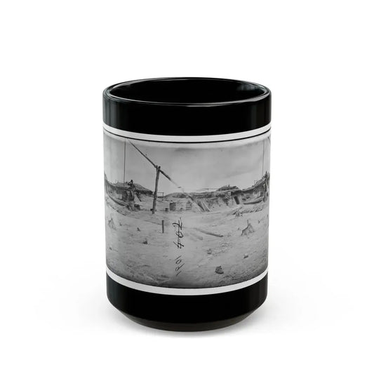 Petersburg, Va. Earthworks In Front Of The Town (U.S. Civil War) Black Coffee Mug 15oz - Go Mug Yourself
