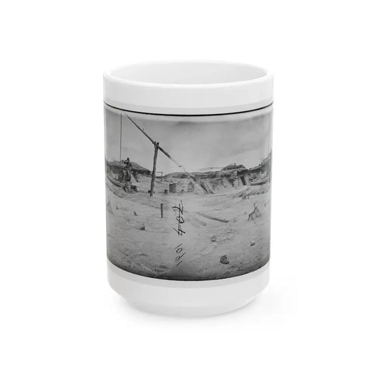 Petersburg, Va. Earthworks In Front Of The Town (U.S. Civil War) White Coffee Mug 15oz - Go Mug Yourself