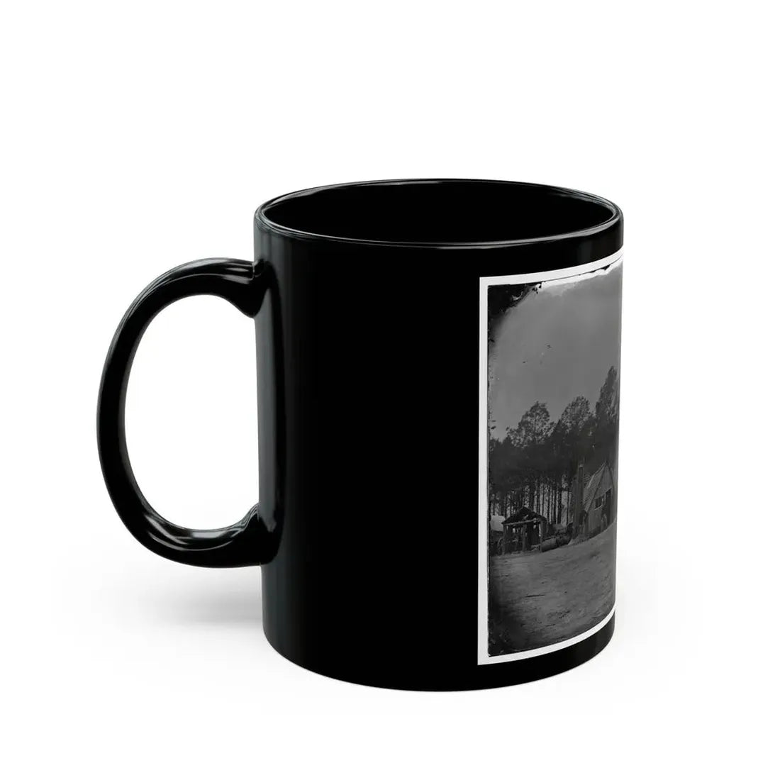 Petersburg, Va. General View Of The Commissary Department, 50th New York Engineers (U.S. Civil War) Black Coffee Mug - Go Mug Yourself
