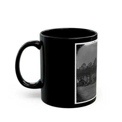 Petersburg, Va. General View Of The Commissary Department, 50th New York Engineers (U.S. Civil War) Black Coffee Mug - Go Mug Yourself