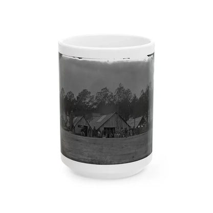 Petersburg, Va. General View Of The Commissary Department, 50th New York Engineers (U.S. Civil War) White Coffee Mug 15oz - Go Mug Yourself