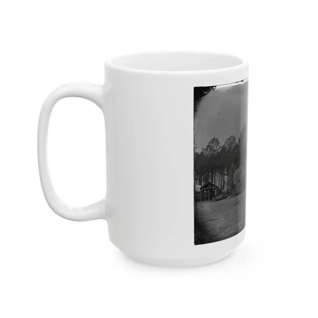 Petersburg, Va. General View Of The Commissary Department, 50th New York Engineers (U.S. Civil War) White Coffee Mug - Go Mug Yourself