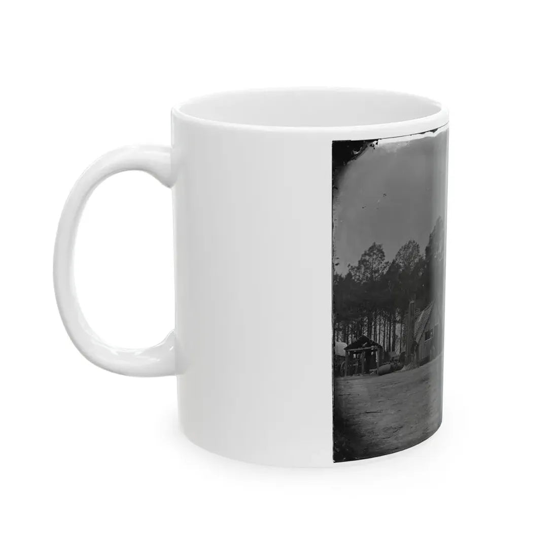 Petersburg, Va. General View Of The Commissary Department, 50th New York Engineers (U.S. Civil War) White Coffee Mug - Go Mug Yourself