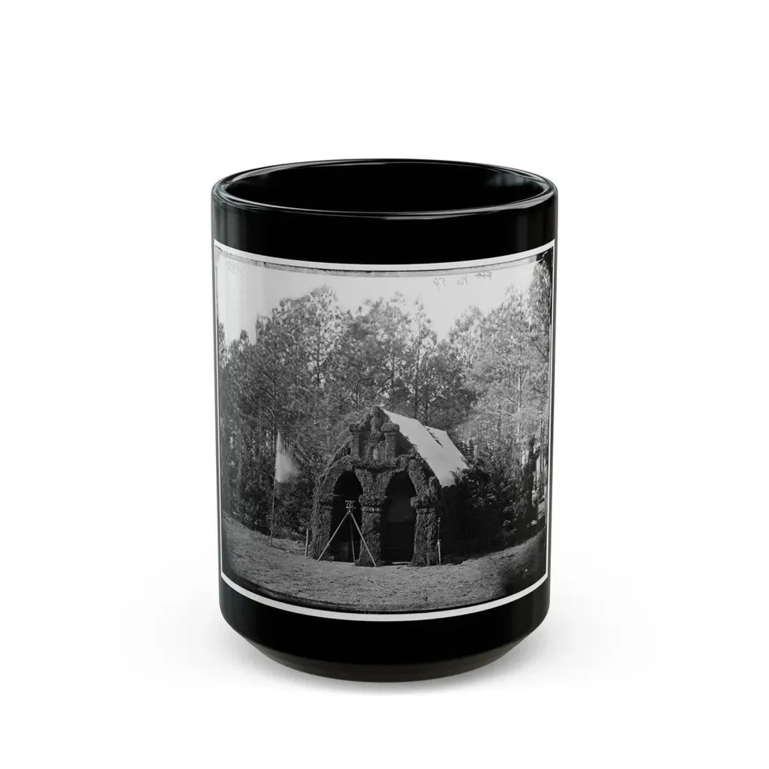 Petersburg, Va. Headquarters, 50th New York Engineers (U.S. Civil War) Black Coffee Mug 15oz - Go Mug Yourself