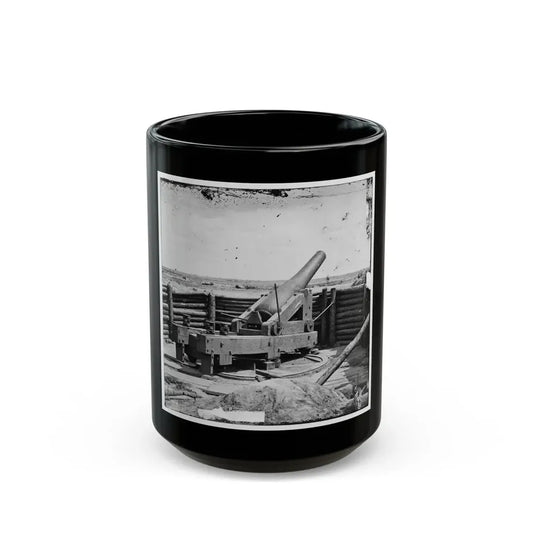 Petersburg, Va. Heavy Gun Mounted On Inner Line Of Confederate Fortifications (U.S. Civil War) Black Coffee Mug 15oz - Go Mug Yourself
