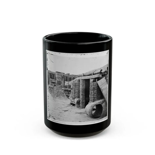 Petersburg, Va. Interior View Of Confederate Works (U.S. Civil War) Black Coffee Mug 15oz - Go Mug Yourself