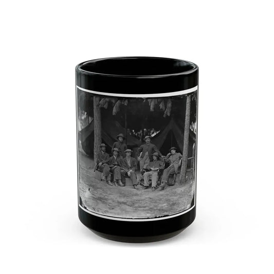 Petersburg, Va. Military Telegraph Operators At Headquarters (U.S. Civil War) Black Coffee Mug 15oz - Go Mug Yourself