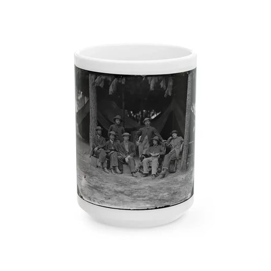 Petersburg, Va. Military Telegraph Operators At Headquarters (U.S. Civil War) White Coffee Mug 15oz - Go Mug Yourself