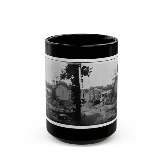 Petersburg, Va. Mills; Photographic Wagon Of Engineer Dept. In Foreground (U.S. Civil War) Black Coffee Mug 15oz - Go Mug Yourself