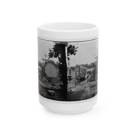 Petersburg, Va. Mills; Photographic Wagon Of Engineer Dept. In Foreground (U.S. Civil War) White Coffee Mug 15oz - Go Mug Yourself