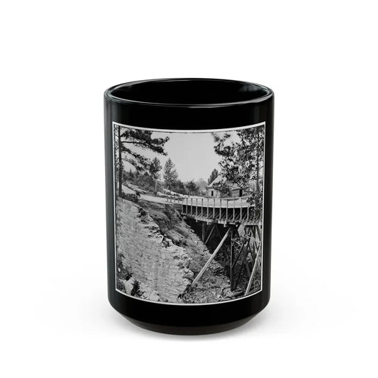 Petersburg, Va., Vicinity. Canal Aqueduct (U.S. Civil War) Black Coffee Mug 15oz - Go Mug Yourself