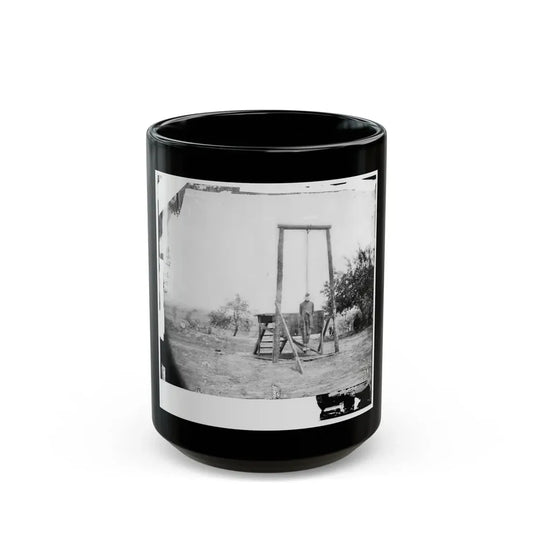 Petersburg, Va., Vicinity. The Execution Of William Johnson, Jordan's Farm (U.S. Civil War) Black Coffee Mug 15oz - Go Mug Yourself