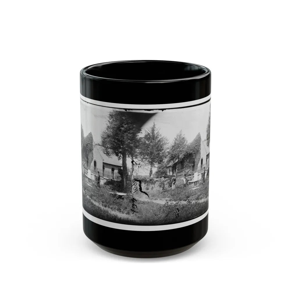 Petersburg, Va. Blandford Church And Graveyard (U.S. Civil War) Black Coffee Mug-15oz-Go Mug Yourself