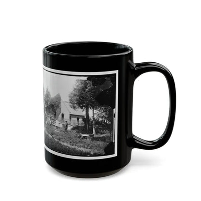 Petersburg, Va. Blandford Church And Graveyard (U.S. Civil War) Black Coffee Mug-Go Mug Yourself