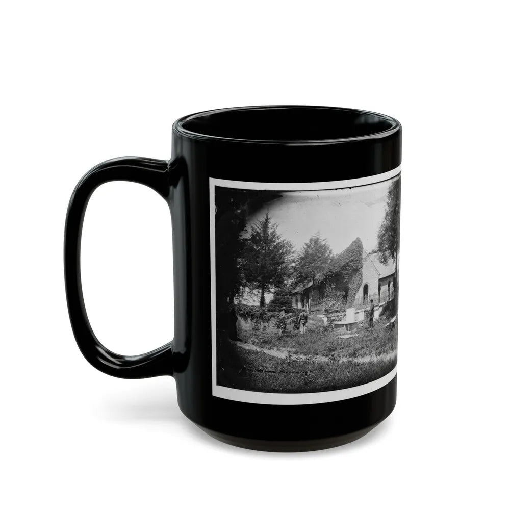 Petersburg, Va. Blandford Church And Graveyard (U.S. Civil War) Black Coffee Mug-Go Mug Yourself