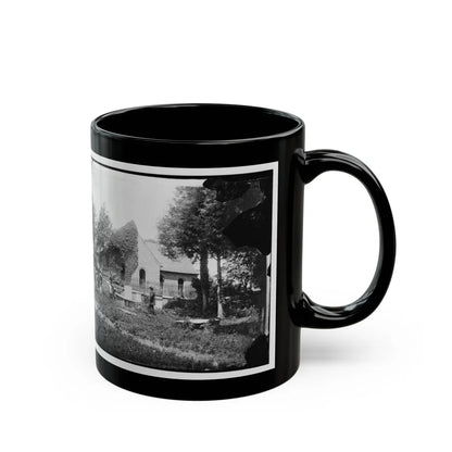 Petersburg, Va. Blandford Church And Graveyard (U.S. Civil War) Black Coffee Mug-Go Mug Yourself