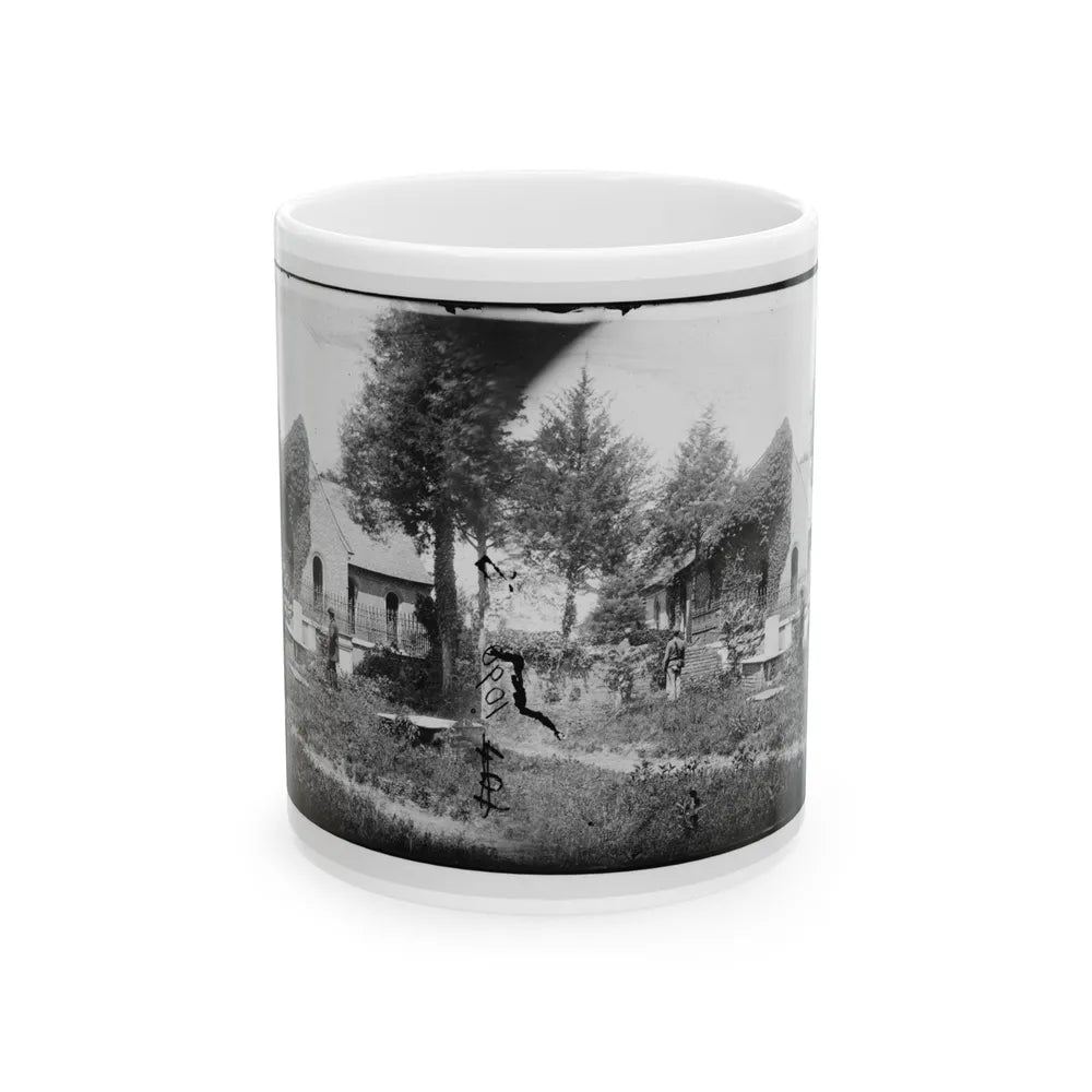 Petersburg, Va. Blandford Church And Graveyard (U.S. Civil War) White Coffee Mug-11oz-Go Mug Yourself