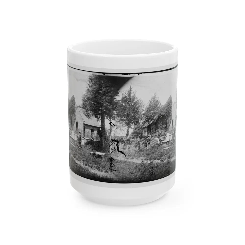 Petersburg, Va. Blandford Church And Graveyard (U.S. Civil War) White Coffee Mug-15oz-Go Mug Yourself