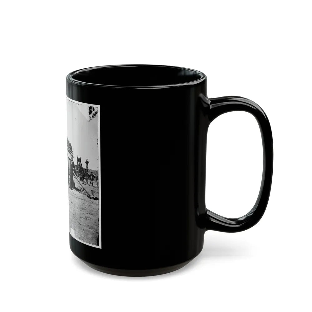 Petersburg, Va. Bomb-Proof Quarters, Fort Sedgwick ( Fort Hell ) (U.S. Civil War) Black Coffee Mug-Go Mug Yourself