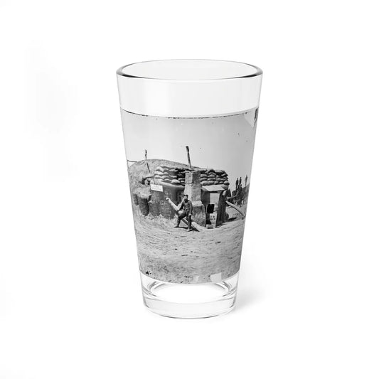 Petersburg, Va. Bomb-Proof Quarters, Fort Sedgwick ( Fort Hell ) (U.S. Civil War) Pint Glass 16oz-16oz-Go Mug Yourself