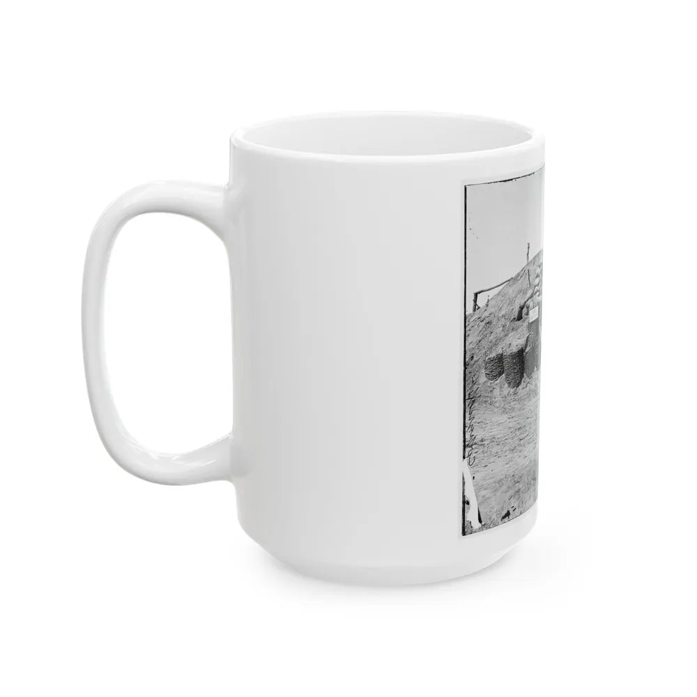 Petersburg, Va. Bomb-Proof Quarters, Fort Sedgwick ( Fort Hell ) (U.S. Civil War) White Coffee Mug-Go Mug Yourself