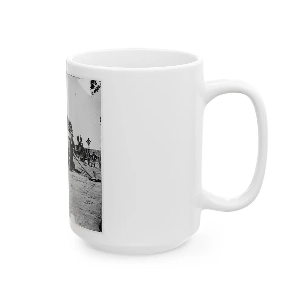 Petersburg, Va. Bomb-Proof Quarters, Fort Sedgwick ( Fort Hell ) (U.S. Civil War) White Coffee Mug-Go Mug Yourself