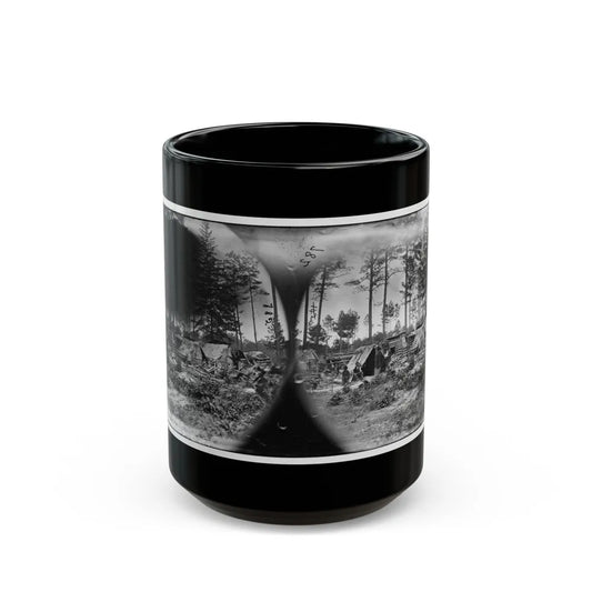 Petersburg, Va. Captured Confederate Encampment (U.S. Civil War) Black Coffee Mug-15oz-Go Mug Yourself