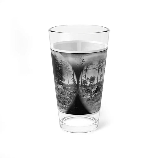 Petersburg, Va. Captured Confederate Encampment (U.S. Civil War) Pint Glass 16oz-16oz-Go Mug Yourself