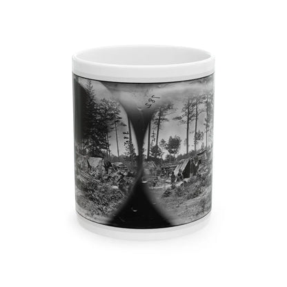 Petersburg, Va. Captured Confederate Encampment (U.S. Civil War) White Coffee Mug-11oz-Go Mug Yourself