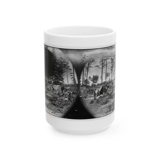 Petersburg, Va. Captured Confederate Encampment (U.S. Civil War) White Coffee Mug-15oz-Go Mug Yourself