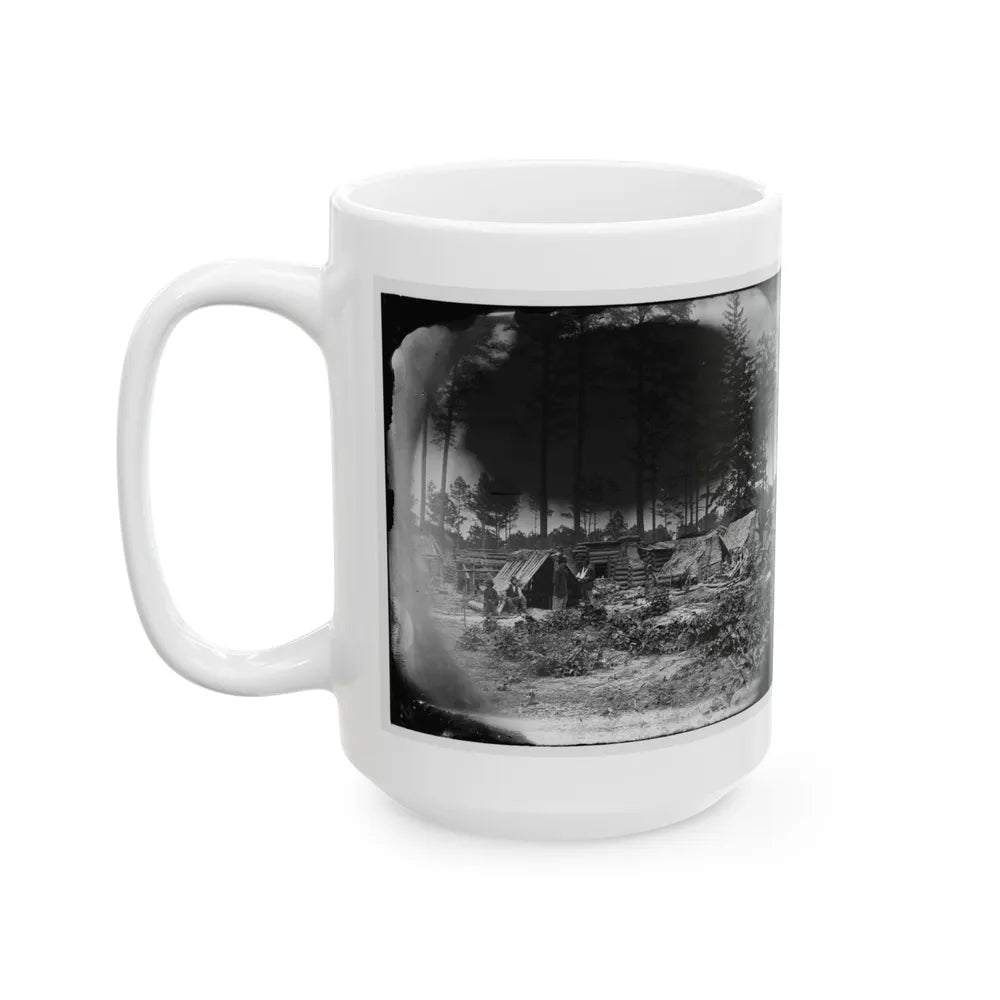 Petersburg, Va. Captured Confederate Encampment (U.S. Civil War) White Coffee Mug-Go Mug Yourself