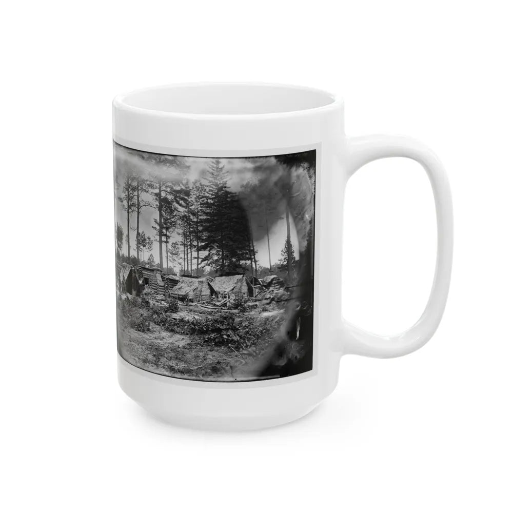 Petersburg, Va. Captured Confederate Encampment (U.S. Civil War) White Coffee Mug-Go Mug Yourself