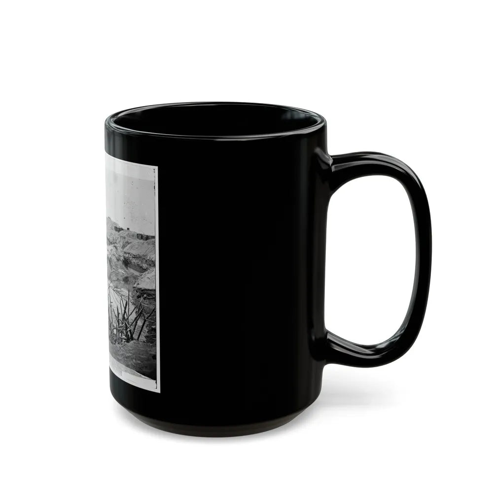 Petersburg, Va. Chevaux-De-Frise In Front Of Fort Sedgwick (U.S. Civil War) Black Coffee Mug-Go Mug Yourself