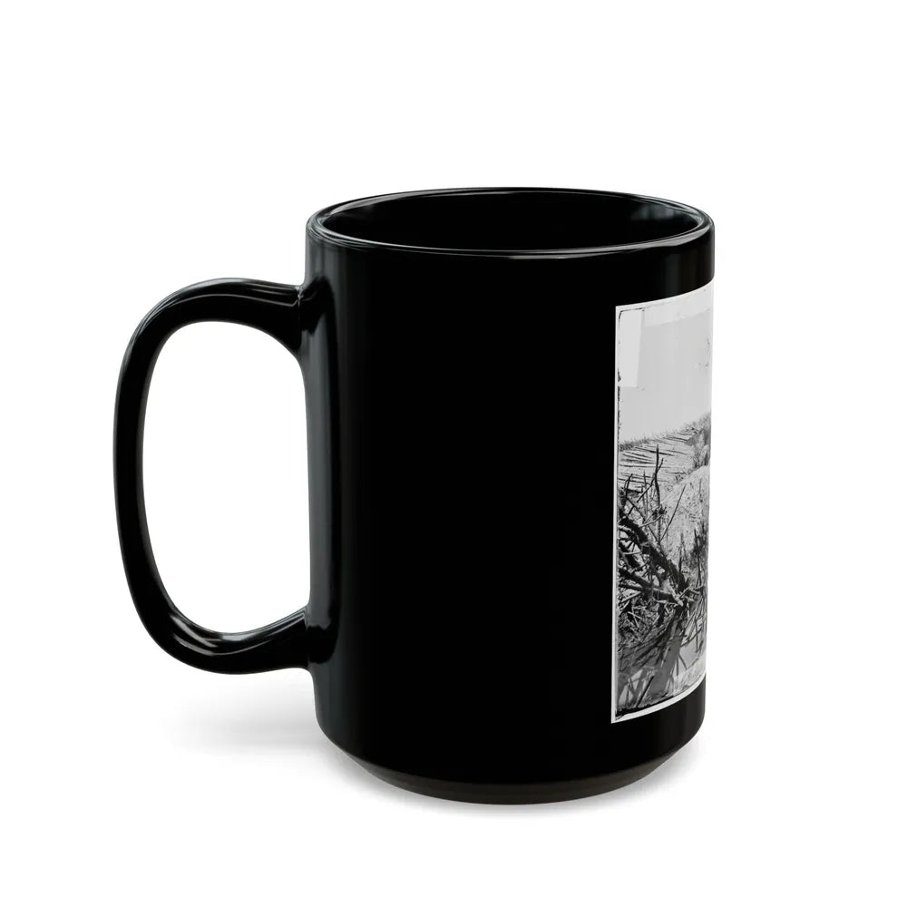 Petersburg, Va. Chevaux-De-Frise In Front Of Fort Sedgwick (U.S. Civil War) Black Coffee Mug-Go Mug Yourself