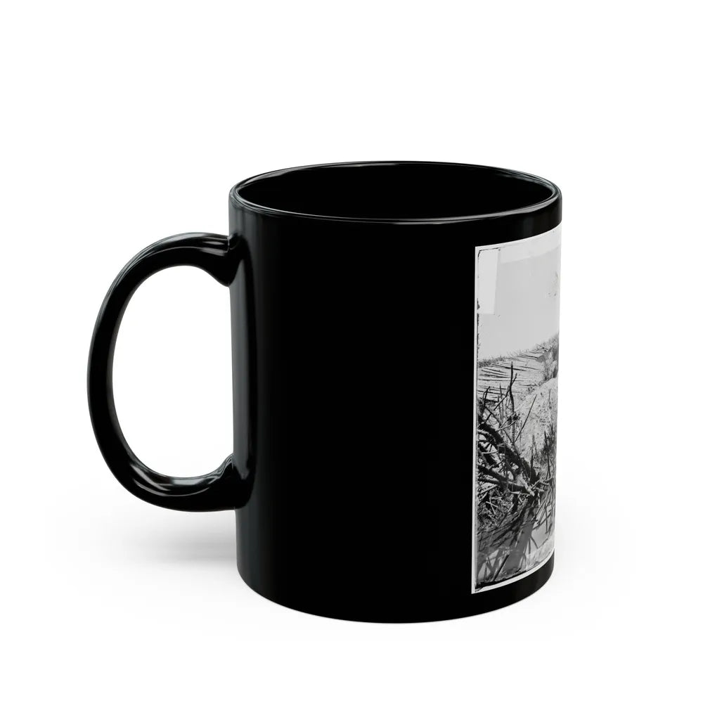 Petersburg, Va. Chevaux-De-Frise In Front Of Fort Sedgwick (U.S. Civil War) Black Coffee Mug-Go Mug Yourself