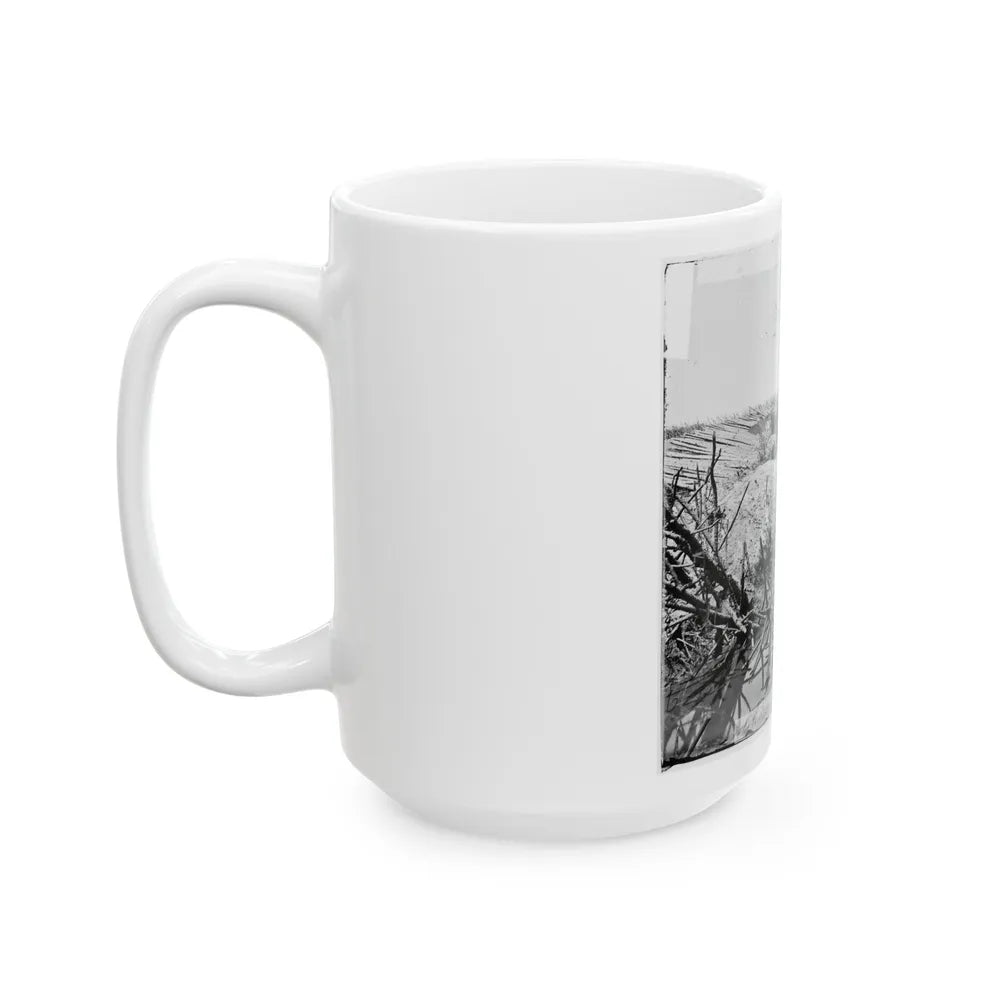 Petersburg, Va. Chevaux-De-Frise In Front Of Fort Sedgwick (U.S. Civil War) White Coffee Mug-Go Mug Yourself