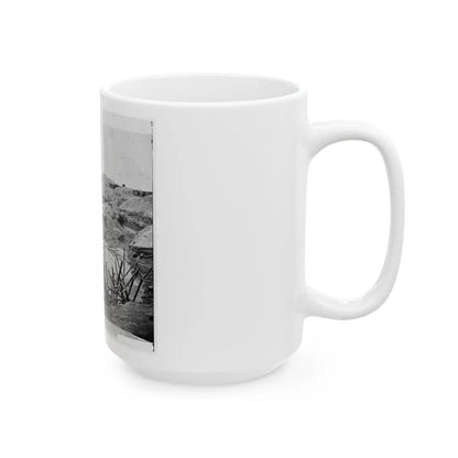 Petersburg, Va. Chevaux-De-Frise In Front Of Fort Sedgwick (U.S. Civil War) White Coffee Mug-Go Mug Yourself