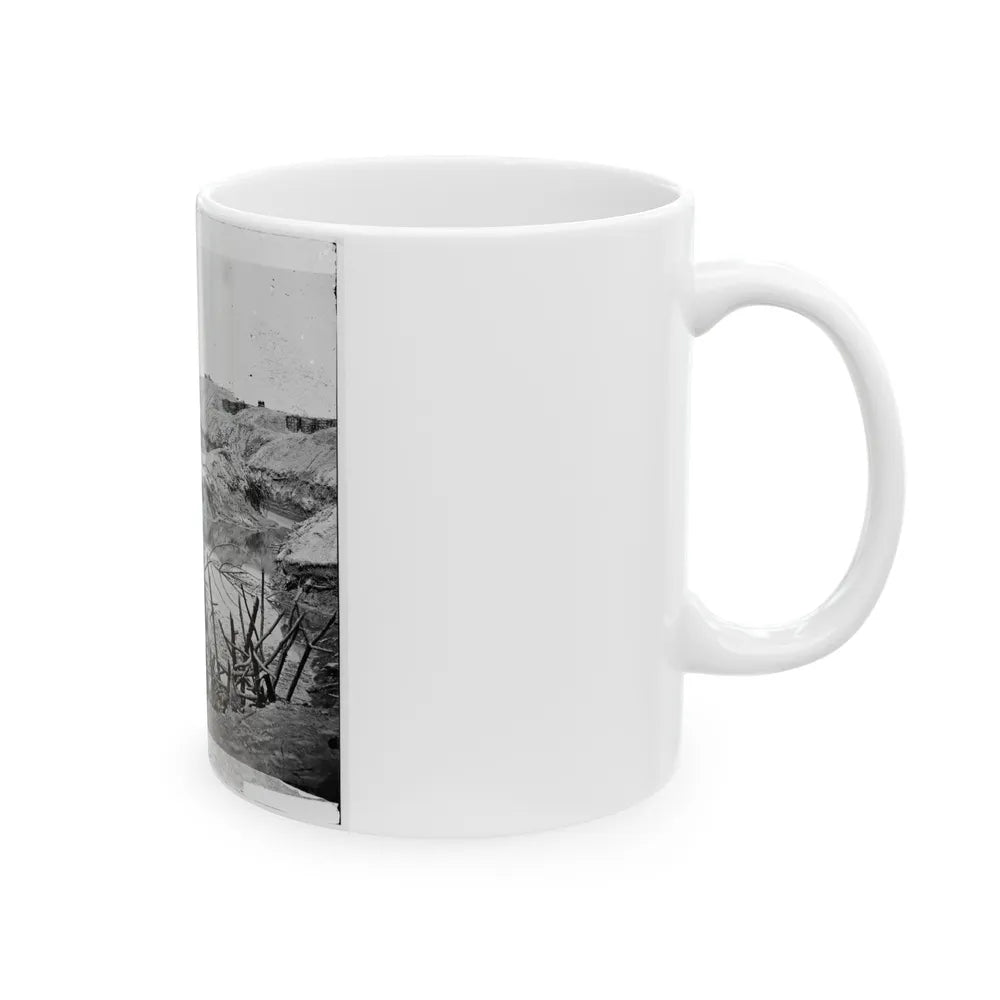 Petersburg, Va. Chevaux-De-Frise In Front Of Fort Sedgwick (U.S. Civil War) White Coffee Mug-Go Mug Yourself